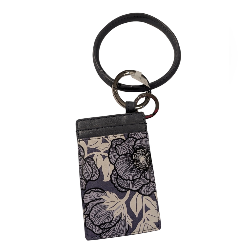 Vera Bradley Bracelet Moon Shadow Meadow Key Ring Card Case - Picture 2 of 7